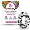Diasticker | Cerotto per sensore Dexcom G6 (10 pezzi, Pure Zebra) | Impermeabile - Delicato sulla pelle - Traspirante - Forte tenuta | Cerotto autoadesivo, fissaggio con sensore