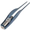 Sitrda Pinzette per orecchie in acciaio inox con luce LED, strumento di pulizia professionale, senza ruggine o distorsione, colore blu
