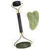 Mediawave Store - Rullo di Giada Massaggiatore per Viso e Collo Gua Sha in Pietra Naturale, Roller Massager, Scrap Set Bellezza, Anti Invecchiamento, Cura della Pelle Jade Roller, Anti Rughe 210689