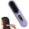 Ylnailky Piastra Per Capelli - Styler Ceramico Ricaricabile A 3 Temperature,Spazzola a Calore Senza Filo - Per Donne E Ragazze, Styling Per Casa, Viaggio, Feste E