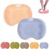 Generic Hands-Free Silicone Foot Scrubber Mat, Shower Back and Foot Scrubber with Suction Cups, Wall Mounted Massage Pad for Shower, Easy to Clean (2pcs-c)
