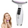 Helweet Massaggiatore Viso, Massaggiatore Viso Lifting, Dispositivo Di Bellezza Antirughe, 3 Modalità Elettrico Antirughe Con 7 Colori Led Per Ridurre Il Gonfiore, Ideale Per La Cura Quotidiana Della Pelle