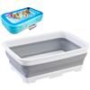 Generico Bacinella Pieghevole Pediluvio, Pediluvio Piedi Pieghevole, 37 X 27 X 11,8 Cm, Per Sciacquare I Piedi E Mantenere L'acqua Pulita, Per Piscine Per Pelle Secca, Acqua Calda, Viaggi
