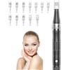 Generic Microneedling Pen - Derma Pen elettrico con 12 cartucce di ricambio (12 pin, 36 pin, Nano) - Velocità regolabile, dispositivo microneedle ricaricabile e senza fili per la cura del viso e della pelle