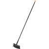 Fiskars Scopa multiuso Solid con doppie setole PowerClean, Lunghezza: 1,6 m, M, Nero/Arancione, 1025921