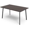 Keter Tavolo Metalea - tavolo da esterno con effetto Metallo 146x87x75 centimetri