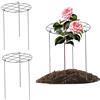 CNAFGBGG Gabbie e supporti per peonia 3 pezzi Supporto per peonia 12x16'' Crescere attraverso supporti per piante con 3 gambe Gabbie per pomodoro Fiori Anelli di supporto Cerchi per rose, pomodori, orchide.