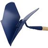 KADAX Frequer kadax, raccolto di patate metalliche, aratro a mano con stelo lungo 168 cm, aratro pilota per giardino, accessori per attaccare terra, patate, verdure (larghezza: 28,5 cm)