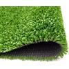 Generico Prato Sintetico 6/8mm Erba Finta Calpestabile per Terrazze, Balconi, Giardini, Aree Gioco e Bordi Piscina (1x25 Metri)