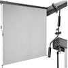 tectake® tenda da sole verticale a rullo, con manovella, protezione UV, impermeabile, resistente al vento, frangivista balcone, terrazzo, fissaggio a parete, privacy - Grigio Chiaro, 180 x 250 cm