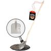 SHW-FIRE SHW FIRE - Pala in acciaio temprato, lama curva, manico in frassino 128 cm per trasmissione ottimale della forza, pala professionale resistente e durevole | Made in Germany