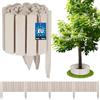 KOTARBAU® Staccionata in Legno per Giardino - 200 x 20 cm - Recinzione Giardino Esterno in Legno - Bianco - Steccato