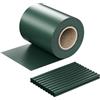 Wiltec Strisce Frangivista in PVC 35mx19 cm Verde 450g/m² con 20 Clip Frangivento da Recinzione