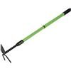 VR VETRINEINRETE Vetrineinrete® Zappa a Cuore bidente da Giardino con Manico telescopico allungabile Estensibile da 52 a 79 cm forca 2 Denti bicorna attrezzo utensile per Giardinaggio 90074 G49