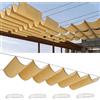 Flyace Vela Ombreggiante a Onda Retrattile 2.5x4M Tenda da Sole per Esterno Vele Ombreggianti Impermeabile Telo Parasole con Fune Occhiellato Protezione UV Tenda Vela per Giardino Terrazza Sabbia