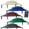 freigarten.de Tetto di ricambio per gazebo, 3 x 4 m, impermeabile, materiale: Panama PCV Soft 370 g/m², extra forte, modello 7 (antracite)