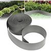 ACXIN Bordo per prato in plastica grigia, 20 m, rotolo di bordi per aiuole per viali, limiti, vialetti di ghiaia, bordatura per aiuole in 100% plastica PP (120 x 2 mm, grigio)