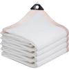 DGSFES Rete Ombreggiante Bianco con Occhielli 85% Protezione UV - Telo Ombreggiante Traspirante HDPE 0.5X1m per Serra, Balcone, Giardino, Pergola
