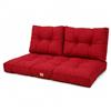 deco arts Cuscini per salotto da giardino, cuscini esterni, 120 x 60 cm, cuscino di ricambio per sedia, panca e sedia da esterno, impermeabili, comodi e imbottiti, colore: rosso