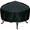 Lioaeust Copertura per braciere, copertura rotonda per patio, impermeabile, protezione UV, griglia per barbecue, mobili da giardino (120 x 20 cm)