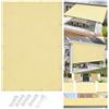HSFFBHFBH Tenda a Vela Parasole - 1x1.5M Giallo chiaro - Vela Ombreggiante Rettangolare, Telo Tende da Sole per Esterno Impermeabile con Fune e Occhiellato Protezione UV per Balcone Giardino Terrazza