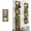 XLHWJCP Griglia Resistente Naturale Legno,Fioriera Grigliato Legno da Giardino Vaso per Piante Rampicanti,per Sostegno a Muro Fiori e Piante Fioriere Sospese Decorazione Murale Terrazza (60x29cm/23.6x11.4in)