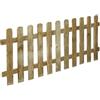 Decor Space Staccionata in Legno di Pino Naturale per recinzioni Giardino e terrazzo (180 x h 100 cm)