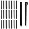 canddy 30 picchetti di ancoraggio per bordi paesaggistici, 24,6 cm, in plastica resistente, per esterni, tende e terrazze