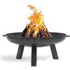Cook King Polo Braciere 100 cm - Braciere per barbecue da giardino - Braciere per esterni & braciere - Forno per terrazza in acciaio legato - Braciere per giardino - Stufa a legna con piedi - 100 x