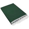 Tata Home Tenda da Sole da Esterno per Balcone in Tessuto Resistente Misura cm 200x295 in 100% Poliestere con Anelli Dis. 5 Verde