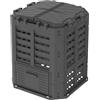 EKOGRID Compostiera da Giardino - 300 L - con Irrigazione a Goccia e Ventilazione - Nero