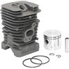 ICOOYO Kit cilindro pistone per McCulloch 333 444 M3414 M3414N M3416 M3616 M3816 M4218 Mac 20X,3-14XT,3-16XT,4-18XT,4-20XT,325,335,338,340,2214AV,2316AV,2416AVT,2618CAV,Mac Cat 338,435,436,438,440,441,442