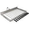 BBQ-Toro Girarrosto Elettrico in Acciaio Inox con 11 spiedi e Motore | Dimensioni Regolabili (Larg.) 70 x (P) 26-40 cm | con Spina per la Corrente e USB