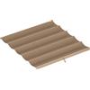 Outsunny Tetto per Gazebo Pergola con 10 Fori di Drenaggio, Telo di Ricambio per Gazebo in Poliestere Traspirante, Solo Copertura, 250x255 cm, per Pergola da Giardino 3x3m, Marrone Chiaro