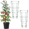 Generic Confezione da 3 gabbie per pomodori per vasi, supporto per piante di pomodoro, pali per piante da giardino, traliccio da giardino per pomodori, cetrioli, verdure, fiori, viti rampicanti