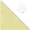 IOAOI Tenda Parasole Impermeabile, Triangolo Destro 3x5,5x6,26M, 95% Blocco UV con Corda Gratuita, Tenda da Sole per Esterni, Giardino, Patio, Cortile, Prato, Pergolato, Autorimessa - Bianco Spento