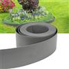 Randaco Bordo Giardino Flessibile Grey 10 m (100/2 mm), durata minima di 30 anni, bordatura del prato in plastica riciclata al 100