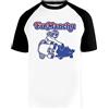 Hopestly Fu Manchu Maglietta da Baseball Unisex da Donna Uomo Bianca Girocollo Maniche Corte Cotone Organico Tee T-Shirt Unisex White