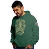 Feudalesimo e Libertà Ent - I Am at Home Among The Trees - Felpa Unisex - Il Signore degli Anelli - Alberi - Felpa con Cappuccio Verde - XL