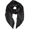 Moschino Stola donna logato nero lurex