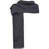 Armani Exchange Sciarpa grigia da donna con logo AX UNI