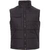 PAYPER Star Gilet Giacca da Lavoro Unisex Uomo Donna 100% Poliestere Chiusura Zip Retro Sagomato Imbottitura Trapuntata Colletto in Pile Grigio Smoke (M)