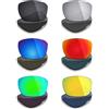 Mryok 6 paia di lenti polarizzate di ricambio per occhiali da sole Oakley Split Shot OO9416, nero stealth, rosso fuoco, blu ghiaccio, titanio argento/verde smeraldo/oro 24 K