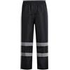 BE-TOOL Pantaloni antipioggia con catarifrangenti - Pantaloni impermeabili Hi-Vis per uomini e donne, elastico in vita, pantaloni da lavoro all'aperto, nero/giallo, giallo., 3XL(180cm)