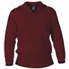 Blauer Peter - Maglione con Colletto e Zip sul Torace - in Lana Vergine - 9 Colori, Colore:Bordeaux, Taglia:50