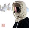 Generic Passamontagna impermeabile foderato in pile, 3 in 1, passamontagna da sci, cappello con coulisse, copertura invernale calda per viso e collo, Blu scuro, Taglia unica