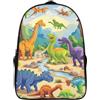 NAHCBIOT Zaino Scuola Dinosauri 3D, Bimbo Bambina Elementare Asilo, 40x28x16cm, Style-5
