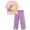 Disney Pigiama Rosa a Maniche Corte e Lunghe Rapunzel da Donna con Stampa a Tema Film | Comodo per Il Relax Merchandising