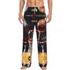 HJLUUFT Basket Pantaloni da pigiama comodi e traspiranti per pigiama da uomo morbido con grandi tasche per gli uomini, bianco, Small