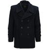Fostex Garments, Cappotto in lana Doppiopetto US Navy Deck Jacket Pea Coat Marina Americana